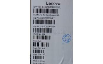 Lenovo 5CB1N61328 Tastatur inkl. Topcase spanisch H83DR LG GY