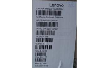 Lenovo 5CB1N61331 Tastatur inkl. Topcase ASM_POR H83DR LG GY