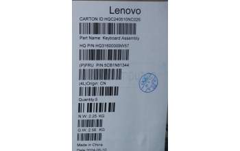 Lenovo 5CB1N61344 Tastatur inkl. Topcase ASM_NORDIC H83DR LG GY