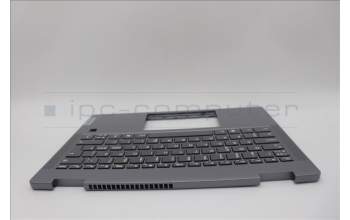 Lenovo 5CB1N61344 C-Cover with keyboard, Nordic, Luna Grey, w/Grey Keycaps, UK