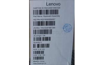 Lenovo 5CB1N61345 Tastatur inkl. Topcase ASM_BEL H83DR LG GY