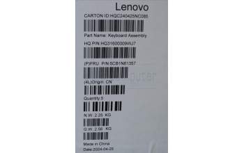Lenovo 5CB1N61357 Tastatur inkl. Topcase ASM_UK H83DR CB STO GY