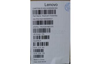 Lenovo 5CB1N61375 C-Cover with keyboard, Hungarian, Cosmic Blue, w/Storm Grey Keycaps, UK