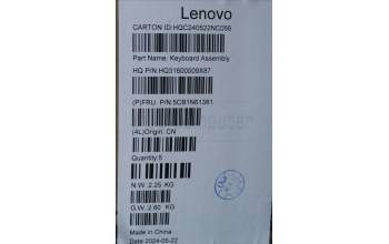 Lenovo 5CB1N61381 Tastatur inkl. Topcase ASM_EURO ENG H CB STOGY