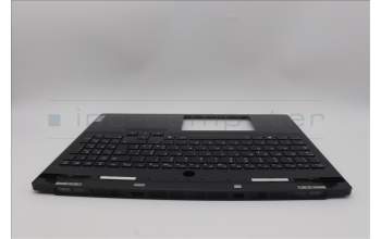 Lenovo 5CB1N61434 C-Cover with keyboard, Italian, Eclipse Black, White Backlight, UK