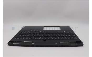 Lenovo 5CB1N61449 C-Cover with keyboard, Switzerland, Eclipse Black, White Backlight, UK