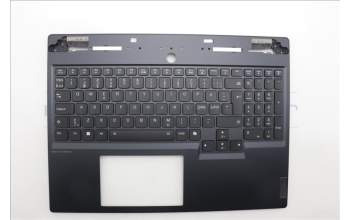 Lenovo 5CB1N61472 C-Cover with keyboard, Nordic, Eclipse Black, RGB Backlight, UK