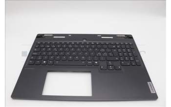 Lenovo 5CB1N61480 C-Cover with keyboard, Switzerland, Eclipse Black, RGB Backlight, UK