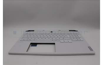 Lenovo 5CB1N62151 C-Cover with keyboard, German, White, RGB Backlight, UK