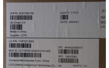 Lenovo 5CB1N62182 Cover L 83DN A_YG LG_B