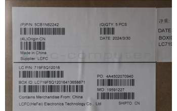 Lenovo 5CB1N62242 Tastatur inkl. Topcase spanisch L 83DNLG PS