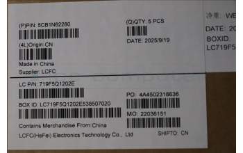 Lenovo 5CB1N62280 Tastatur inkl. Topcase ASM_USA ENG L 83DNTT PS