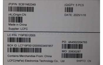 Lenovo 5CB1N62349 Tastatur inkl. Topcase ASM_ITA L21KR FPR