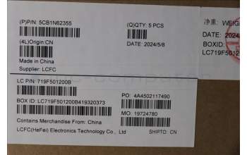 Lenovo 5CB1N62355 Tastatur inkl. Topcase ASM_FRA/ENG L21KR FPR