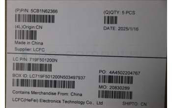 Lenovo 5CB1N62366 C-Cover with keyboard, US English Euro, Fingerprint, US