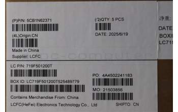 Lenovo 5CB1N62371 C-Cover with keyboard, Belgian, Fingerprint, UK