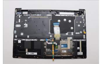 Lenovo 5CB1N65017 C-Cover with keyboard, Portuguese, Cloud Grey, Backlight, Fingerprint, UK