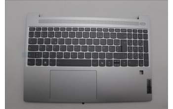 Lenovo 5CB1N78872 C-Cover with keyboard,French,Cloud Grey,Backlight,Fingerprint