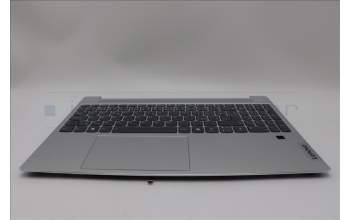 Lenovo 5CB1N78881 C-Cover with keyboard, Czech Slovakian, Cloud Grey, Backlight, Fingerprint, UK
