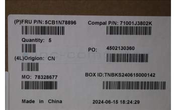 Lenovo 5CB1N78896 Tastatur inkl. Topcase_ITA C 83G1 CG NFP BL