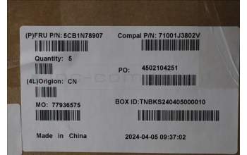Lenovo 5CB1N78907 Tastatur inkl. Topcase_BEL C 83G1 CG NFP BL
