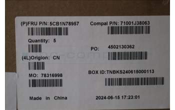 Lenovo 5CB1N78957 Tastatur inkl. Topcase_ITA C 83G1 CG NFP NBL