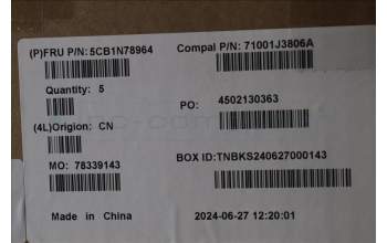 Lenovo 5CB1N78964 Tastatur inkl. Topcase_FRA C 83G1 CG NFP NBL