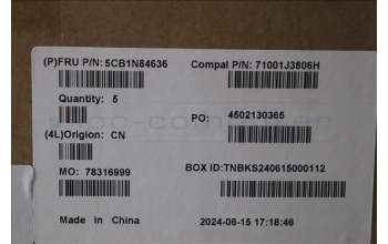 Lenovo 5CB1N84636 Tastatur inkl. Topcase_SWS C 83G1 CG NFP NBL
