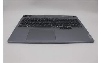 Lenovo 5CB1N84648 C-Cover with keyboard, US English Euro, Luna Grey, Backlight, US