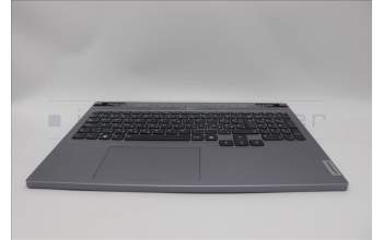 Lenovo 5CB1N84666 C-Cover with keyboard, Hungarian, Luna Grey, Backlight, UK