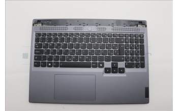 Lenovo 5CB1N84669 C-Cover with keyboard, Slovenian, Luna Grey, Backlight, UK