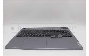 Lenovo 5CB1N84679 C-Cover with keyboard, US English Euro, Luna Grey, RGB Backlight, US