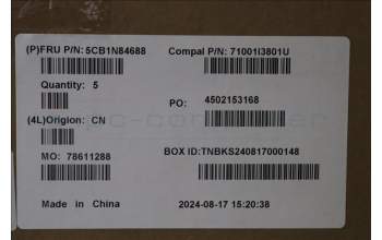 Lenovo 5CB1N84688 C-Cover with keyboard, Spanish, Luna Grey, RGB Backlight, UK