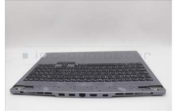 Lenovo 5CB1N84701 C-Cover with keyboard, Switzerland, Luna Grey, RGB Backlight, UK