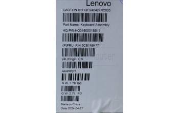 Lenovo 5CB1N84771 Tastatur inkl. Topcase ASM GER H 83E3 TT