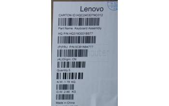 Lenovo 5CB1N84777 Tastatur inkl. Topcase ASM HUN H 83E3 TT