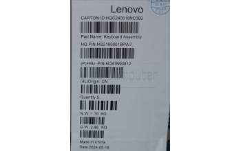 Lenovo 5CB1N90812 Tastatur inkl. Topcase ASM UK H 83E3 LG