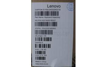 Lenovo 5CB1N90842 Tastatur inkl. Topcase ASM SPA H 83D3 ARGY