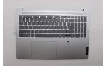 Lenovo 5CB1N90977 C-Cover with keyboard, UK English, Cloud Grey, Backlight, Fingerprint, UK