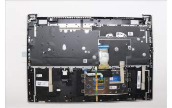 Lenovo 5CB1N90978 C-Cover with keyboard, Italian, Cloud Grey, Backlight, Fingerprint, UK