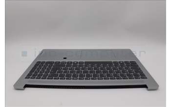 Lenovo 5CB1N90978 C-Cover with keyboard, Italian, Cloud Grey, Backlight, Fingerprint, UK