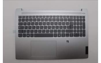 Lenovo 5CB1N90979 C-Cover with keyboard, Spanish, Cloud Grey, Backlight, Fingerprint, UK