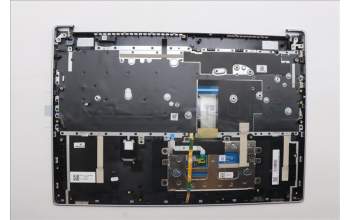 Lenovo 5CB1N90979 C-Cover with keyboard, Spanish, Cloud Grey, Backlight, Fingerprint, UK