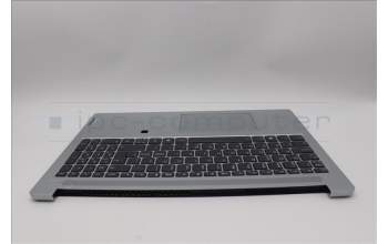 Lenovo 5CB1N90984 C-Cover with keyboard, Nordic, Cloud Grey, Backlight, Fingerprint, UK