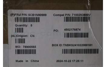 Lenovo 5CB1N90989 Tastatur inkl. Topcase BEL C83FW FP CG BL AL