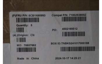 Lenovo 5CB1N90993 Tastatur inkl. Topcase BUL C83FW FP CG BL AL