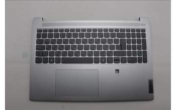Lenovo 5CB1N90993 C-Cover with keyboard, Bulgarian, Cloud Grey, Backlight, Fingerprint, UK