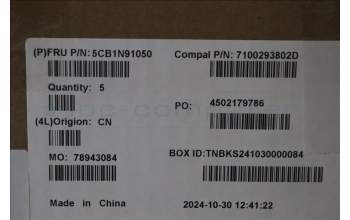 Lenovo 5CB1N91050 Tastatur inkl. Topcase SPA C83FW FP AB BL AL