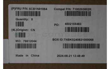 Lenovo 5CB1N91064 C-Cover with keyboard, Bulgarian, Abyss Blue, Backlight, Fingerprint, UK