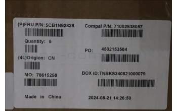 Lenovo 5CB1N92828 Tastatur inkl. Topcase FRA C83FW FP CG NBL AL